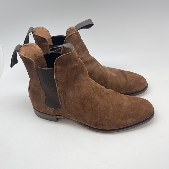 New & Lingwood Chelsea Boots Mens 10.5 US Brown Suede England Leather Dress Shoe main image 9